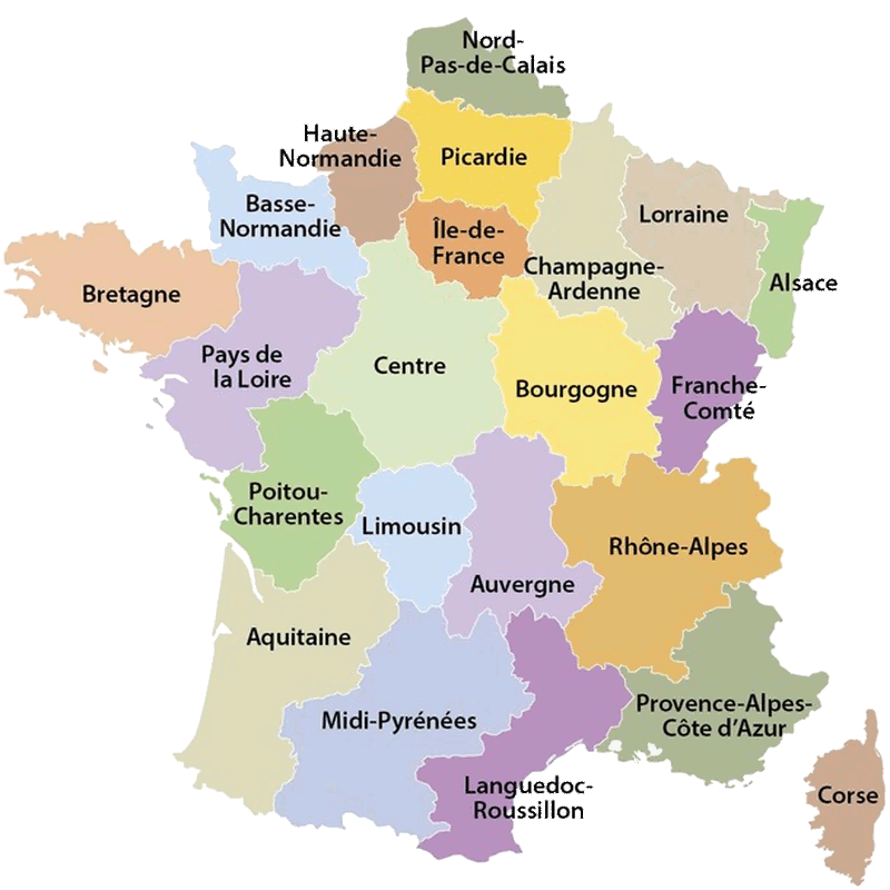 carte de France métropolitaine